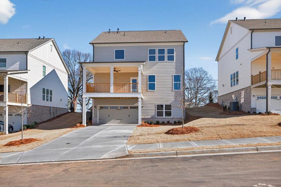 In-progress construction of a new home in Hemingway, Flowery Branch, GA (Image 34).