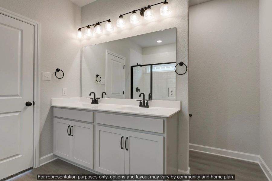 Furnished interior view inside a new home in Saddlebrook Ranch, Schertz (Image 9).