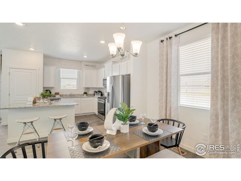 Furnished interior view inside a new home in Prairie Song, Windsor (Image 23).