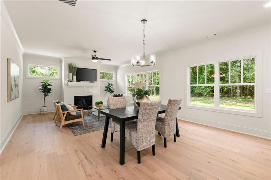 Furnished interior view inside a new home in , Covington (Image 14).