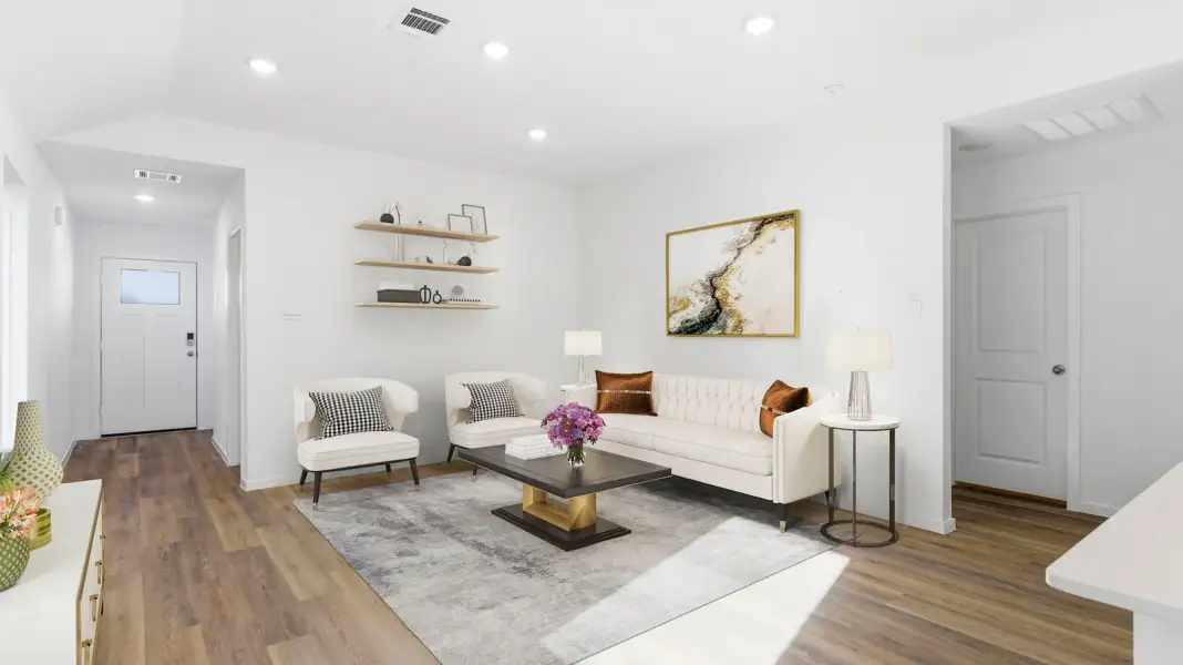Furnished interior view inside a new home in Lakes at Westland Ranch, League City (Image 7).