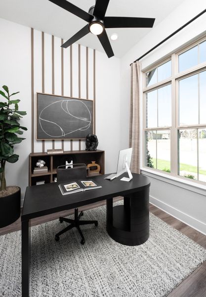 Representative furnished interior of a home built from the Sage by Tri Pointe Homes in Union Park, Little Elm (Image 13).