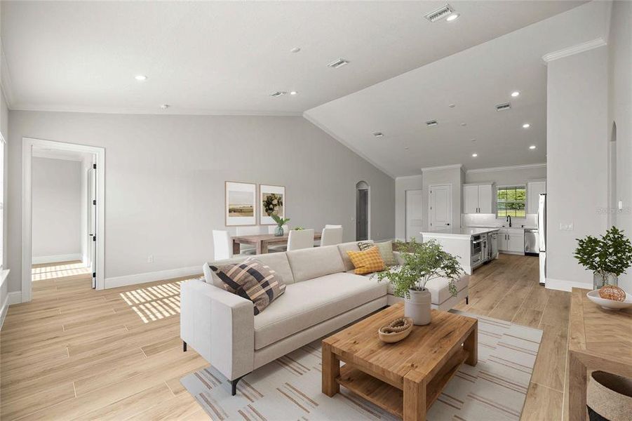 Furnished interior view inside a new home in , Ocala (Image 10).