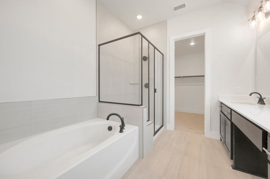 Furnished interior view inside a new home in View at the Reserve, Mansfield (Image 10).