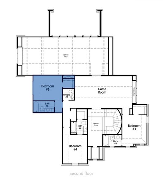 2D floor plan layout of this home in Elyson: 80ft. lots, Katy, TX (Image 3). 2D floor plan layout of this home in Elyson: 80ft. lots, Katy, TX (Image 3).