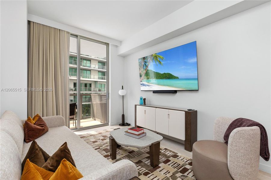 Furnished interior view inside a new home in , Miami (Image 18).