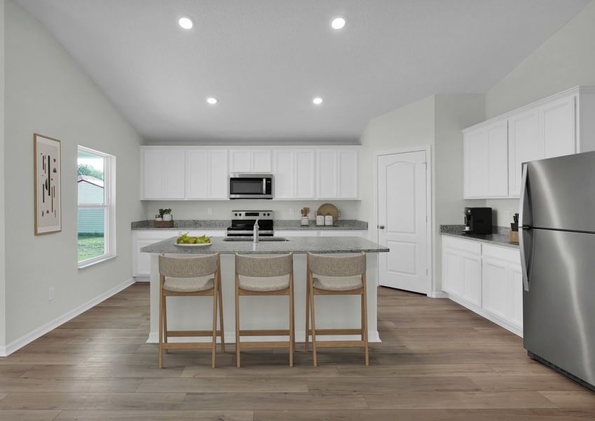 Whip up your favorite meals in the upgraded kitchen