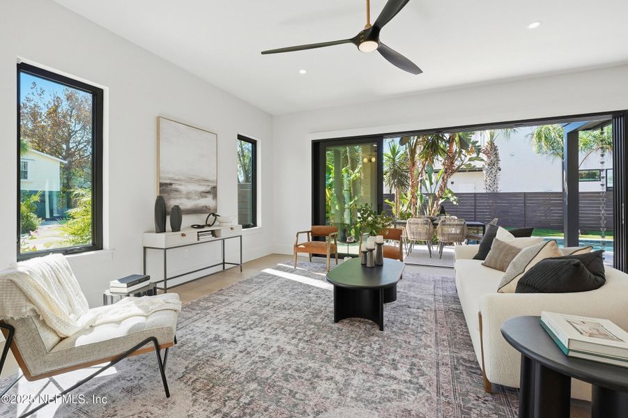 Furnished interior view inside a new home in , Neptune Beach (Image 8). Furnished interior view inside a new home in , Neptune Beach (Image 8).