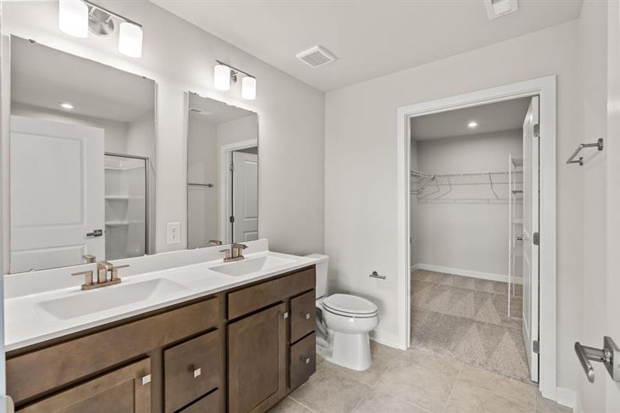 Furnished interior view inside a new home in Lakes at Riverbend, Navassa (Image 4).