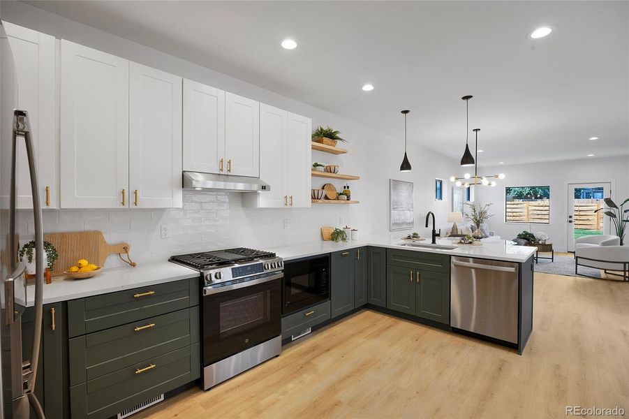 Furnished interior view inside a new home in , Denver (Image 12).