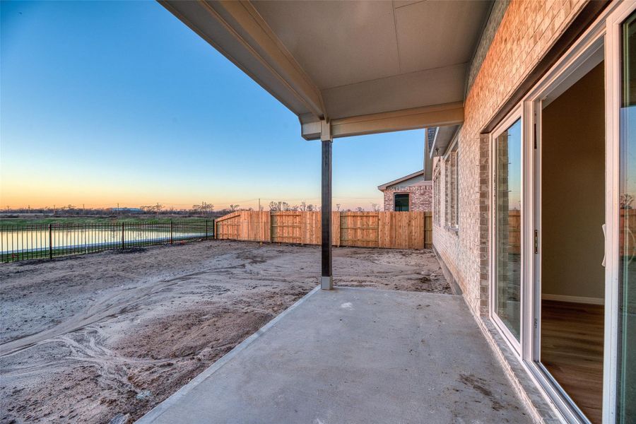 Exterior details and patio area of a home in Aldeana - Paintbrush Collection, Bonney (Image 3).