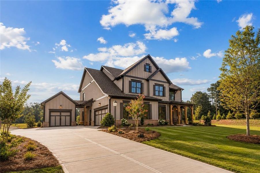 Front exterior of a new home in The Tillery, Marietta, GA, highlighting curb appeal (Image 21).
