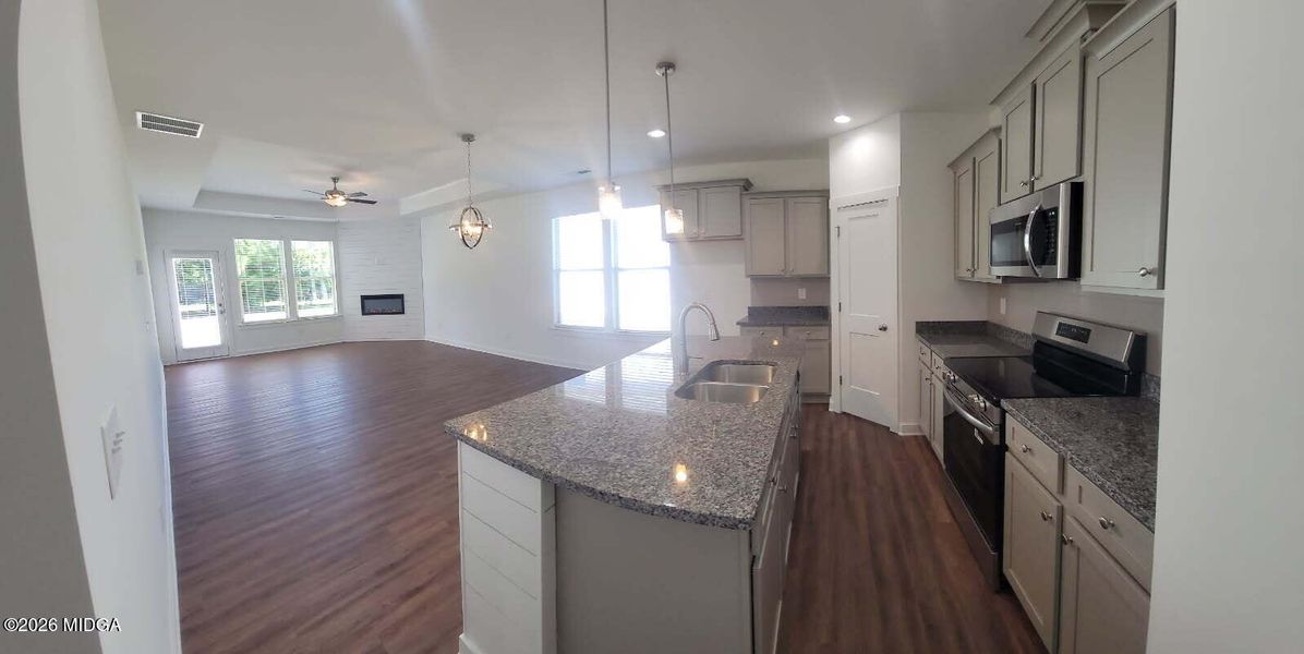 Furnished interior view inside a new home in Langston Place, Perry (Image 4).