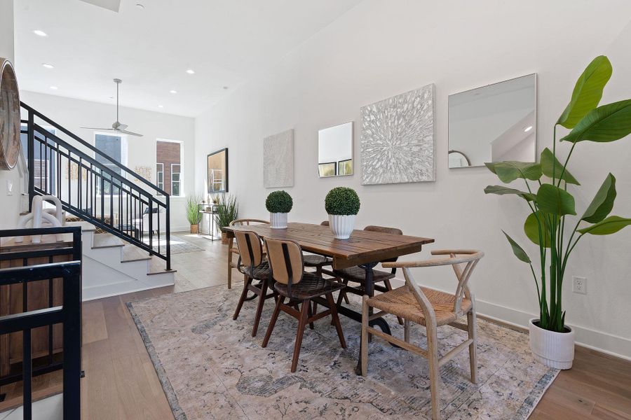 Furnished interior view inside a new home in Bluebonnet Lofts, Austin (Image 16).