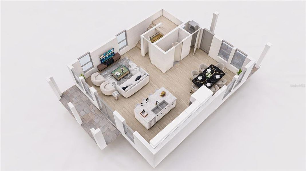 2D floor plan layout of this home in , St. Petersburg, FL (Image 5).