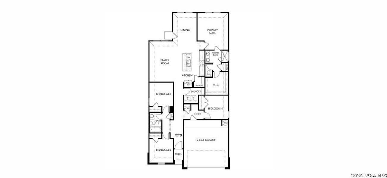 2D floor plan layout of this home in Catalina, Converse, TX (Image 3).