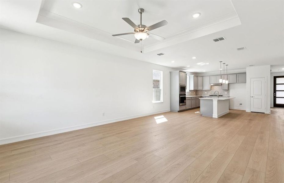 Gathering room with view of main living areas