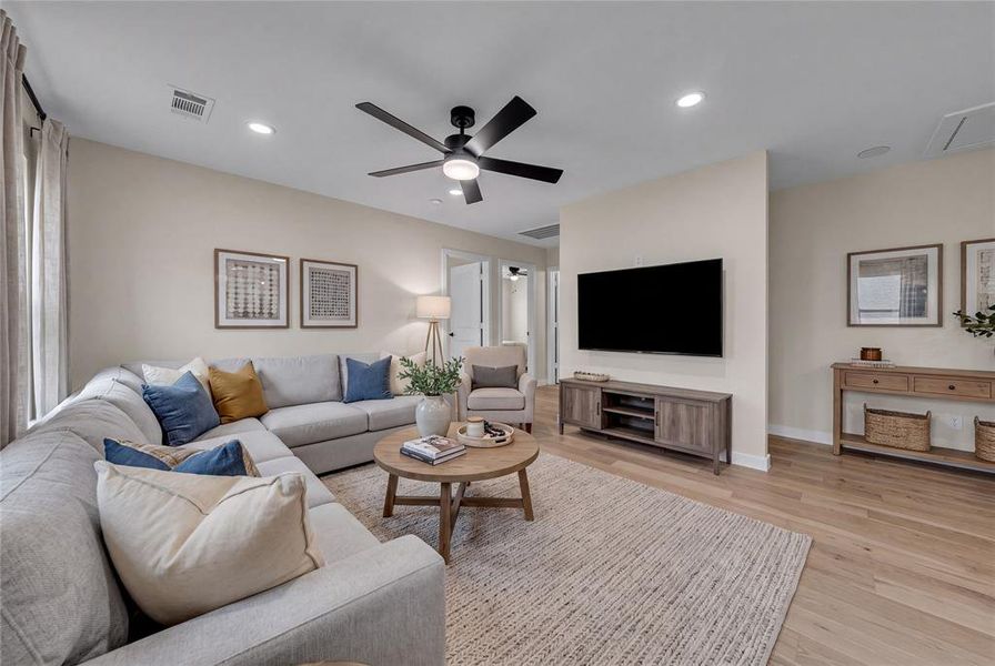 Furnished interior view inside a new home in , Fort Worth (Image 15). Furnished interior view inside a new home in , Fort Worth (Image 15).