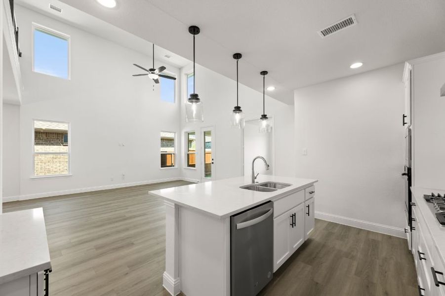 Representative furnished interior of a home built from the San Marcos by UnionMain Homes in Elevon, Lavon (Image 9). Representative furnished interior of a home built from the San Marcos by UnionMain Homes in Elevon, Lavon (Image 9).