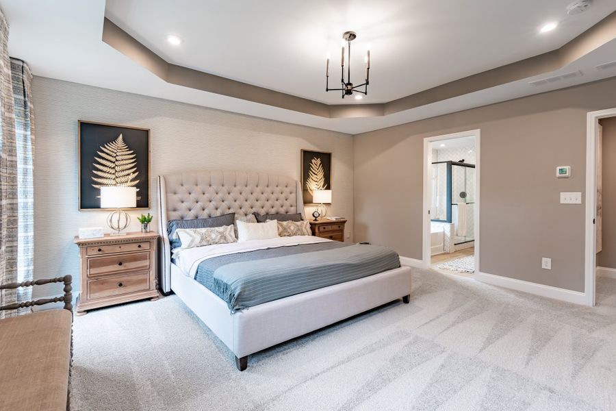 Representative furnished interior of a home built from the Grandin by Fischer Homes in Twin Lakes, Hoschton (Image 52).