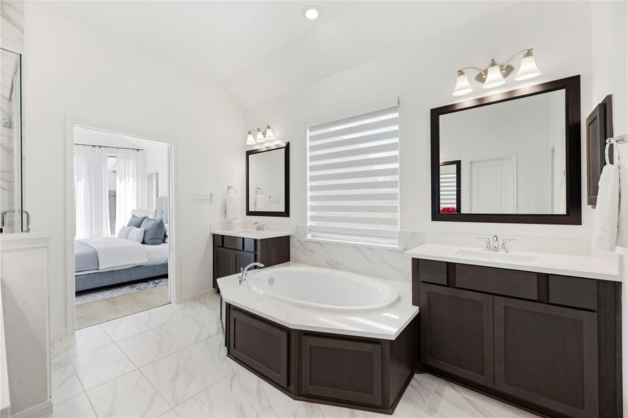 Furnished interior view inside a new home in , Cypress (Image 32).