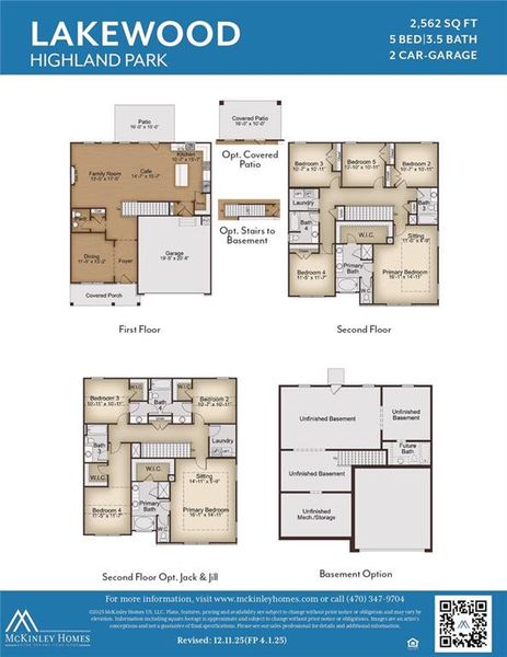 2D floor plan layout of this home in Highland Park, Stonecrest, GA (Image 4).