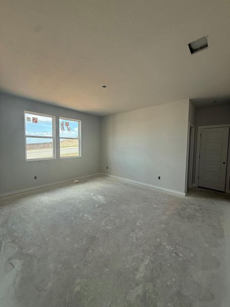 Ready for your personal touches, this spacious area features twin windows and a smooth ceiling. Ready for your personal touches, this spacious area features twin windows and a smooth ceiling.