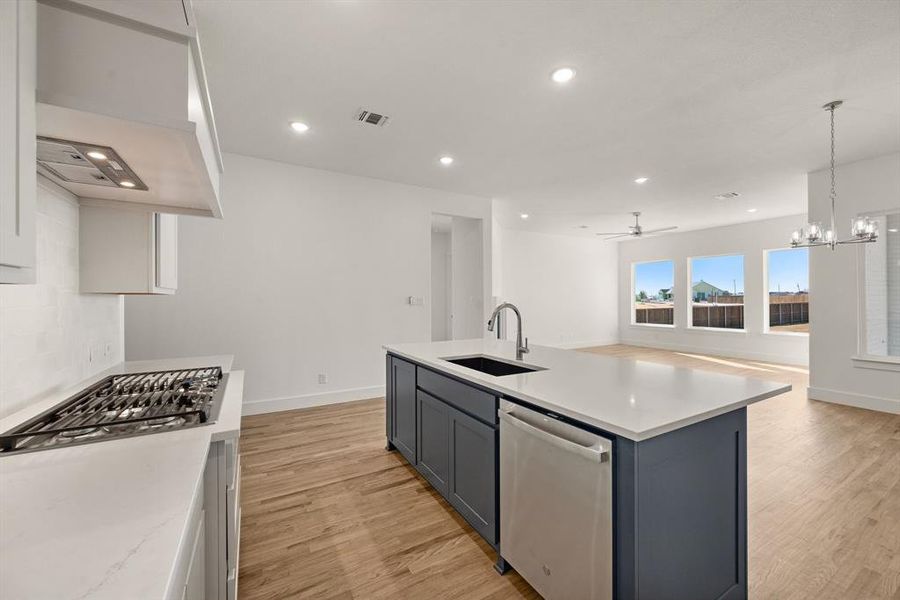 Furnished interior view inside a new home in Settlers Glen, New Fairview (Image 10).