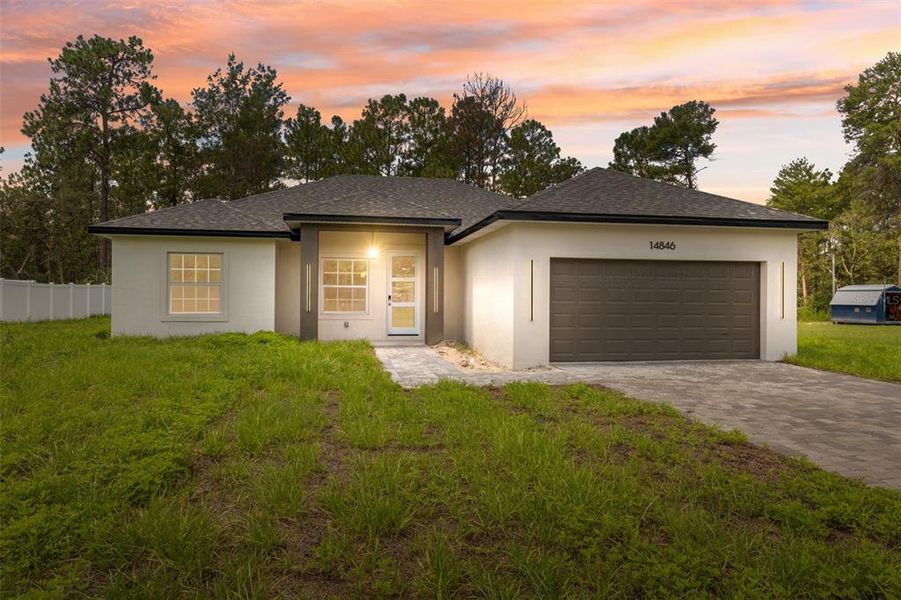 Front exterior of a new home in , Ocala, FL, highlighting curb appeal (Image 20).