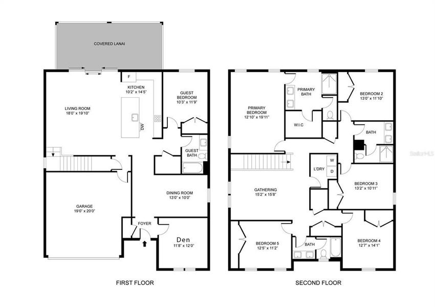 2D floor plan layout of this home in , Groveland, FL (Image 4).