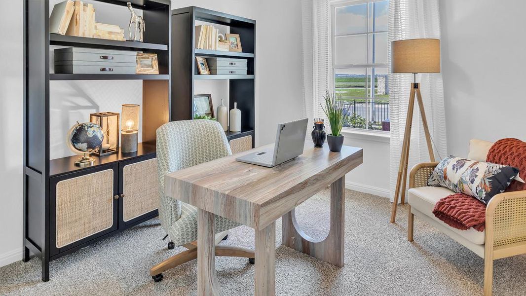 Furnished interior view inside a new home in Prairie Lakes, Buda (Image 11).