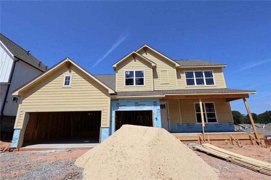 Exterior details and patio area of a home in Havencroft, Woodstock (Image 8).