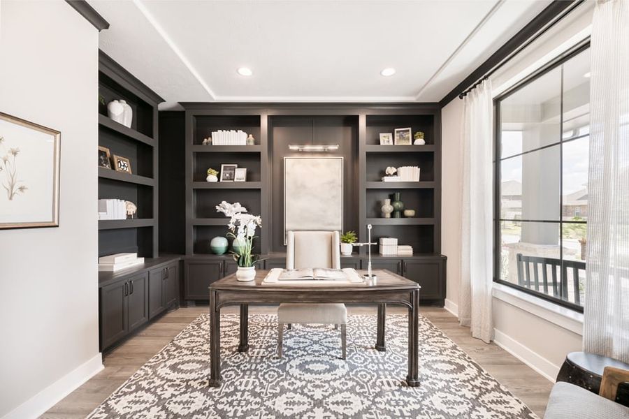 Representative furnished interior of a home built from the Sauvignon by Tri Pointe Homes in The Estates at James Lane, Fulshear (Image 6).