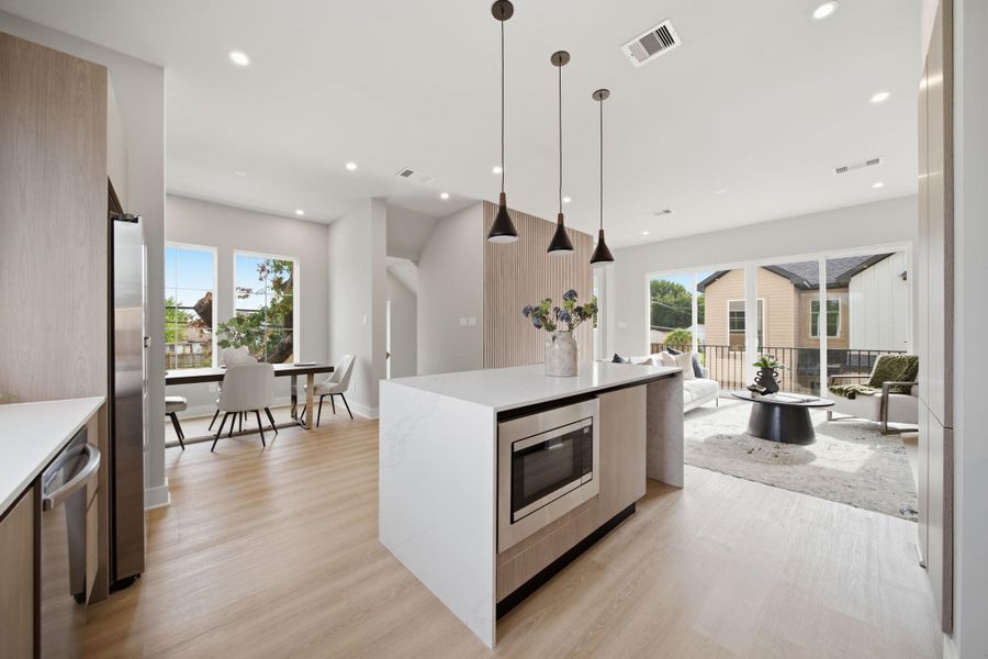 Furnished interior view inside a new home in , Houston (Image 11).