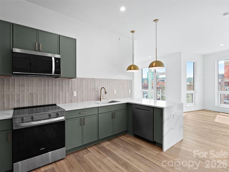 Furnished interior view inside a new home in , Asheville (Image 9).