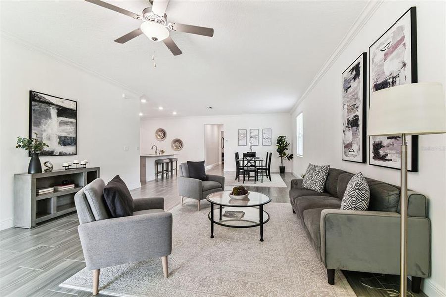 Furnished interior view inside a new home in , Land O' Lakes (Image 17).