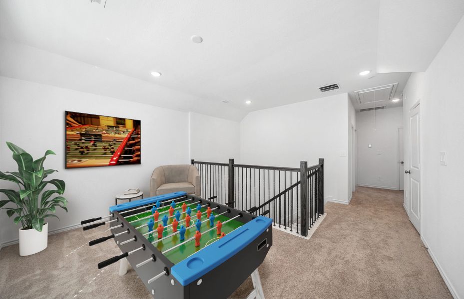 Virtually Staged Loft/ Gameroom Virtually Staged Loft/ Gameroom