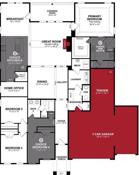 Beazer Homes Villages Hurricane Manor plan