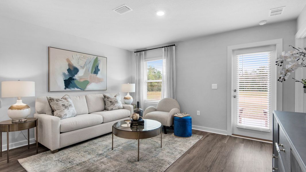 Furnished interior view inside a new home in Colonial East, Panama City Beach (Image 12). Furnished interior view inside a new home in Colonial East, Panama City Beach (Image 12).