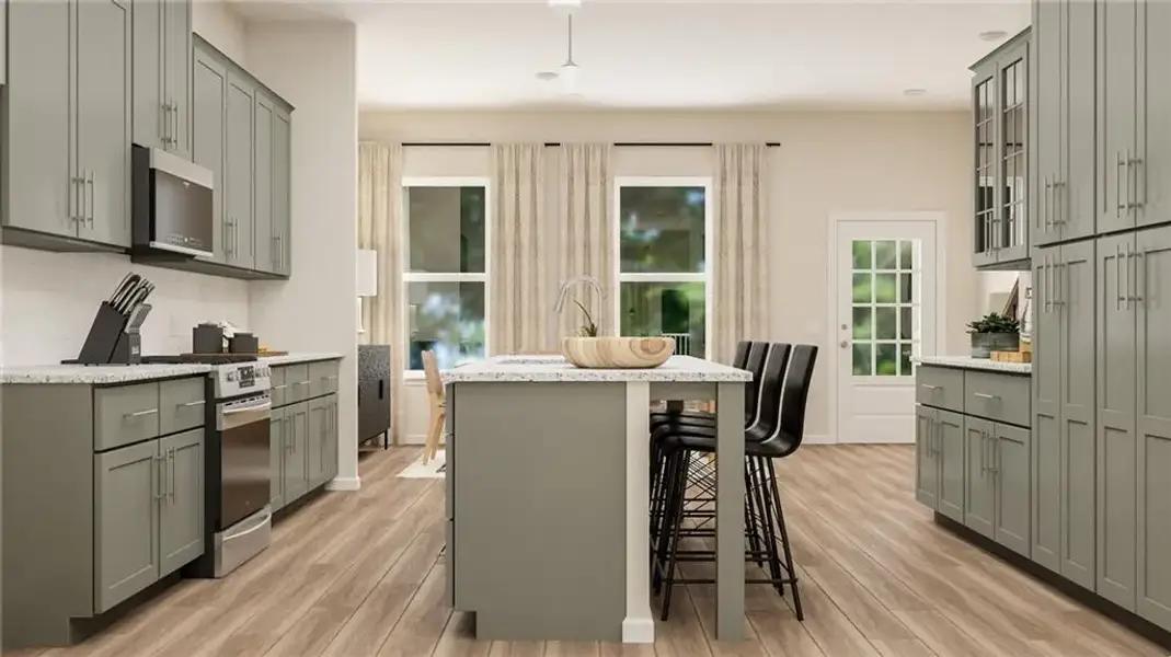 Furnished interior view inside a new home in Forrest Crossing, Woodstock (Image 3).