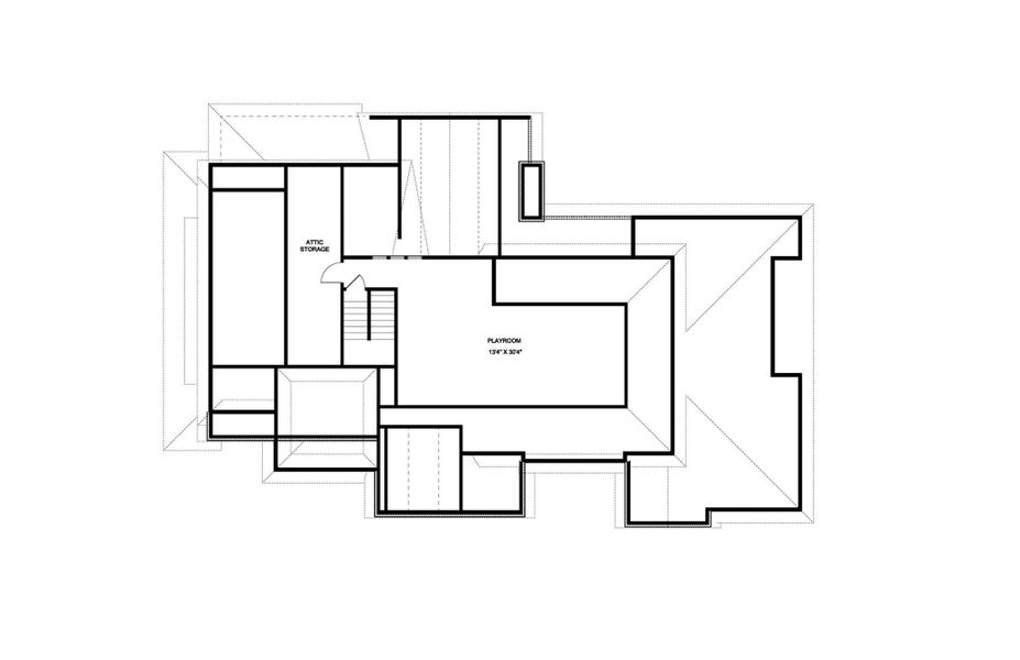 3rd Floor Bonus Room & Storage - 623 Sq.Ft.