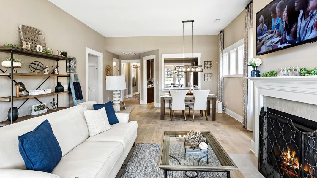 Great Room into Dining Area