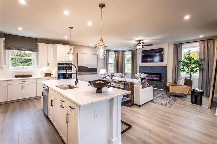 Furnished interior view inside a new home in Hopewell Reserve, Cumming (Image 13).