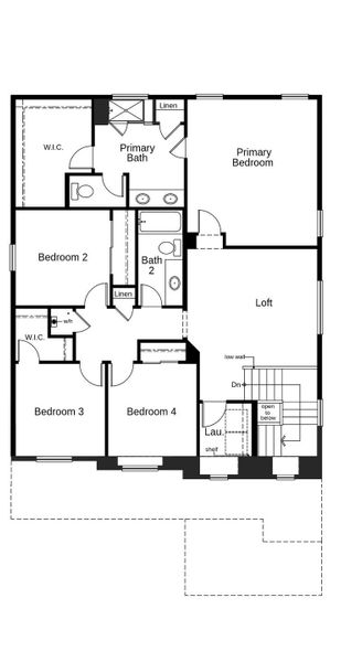 2D floor plan layout of this home in Murphy Creek Classic, Aurora, CO (Image 3).