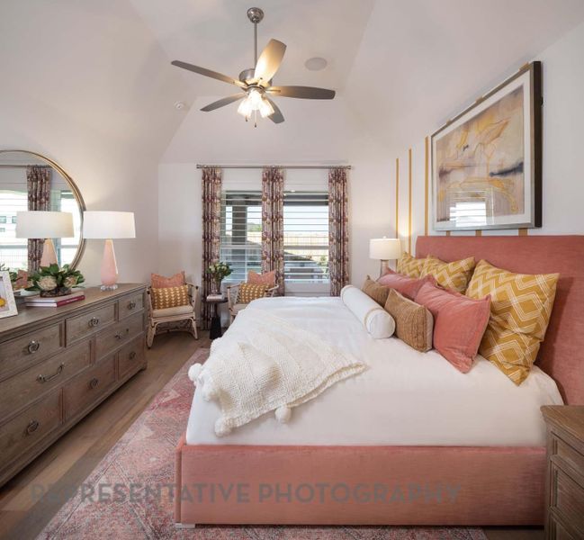 Furnished interior view inside a new home in Grand Central Park: 40ft. lots, Conroe (Image 11).