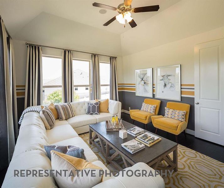 Furnished interior view inside a new home in Sandbrock Ranch, Aubrey (Image 15).