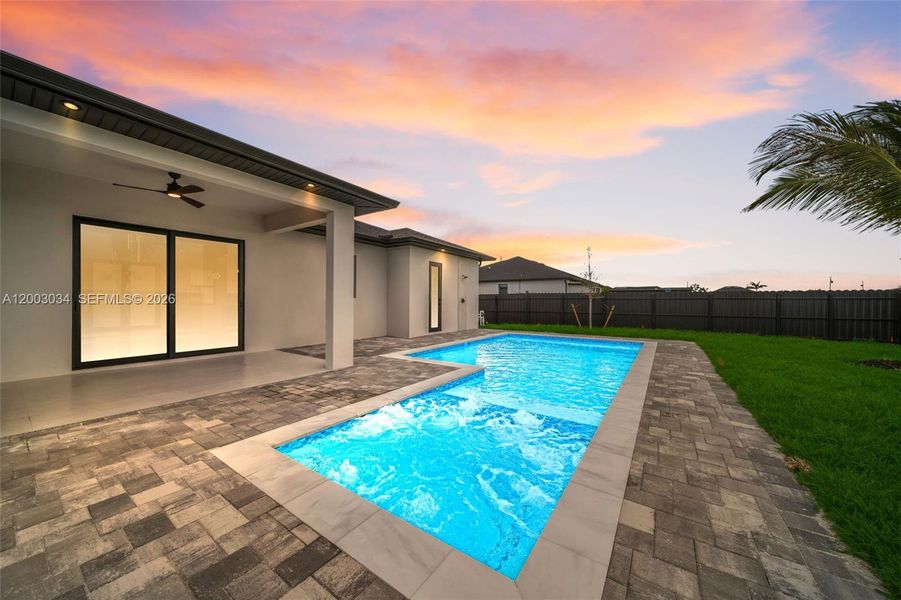 Exterior details and patio area of a home in , Cape Coral (Image 29).