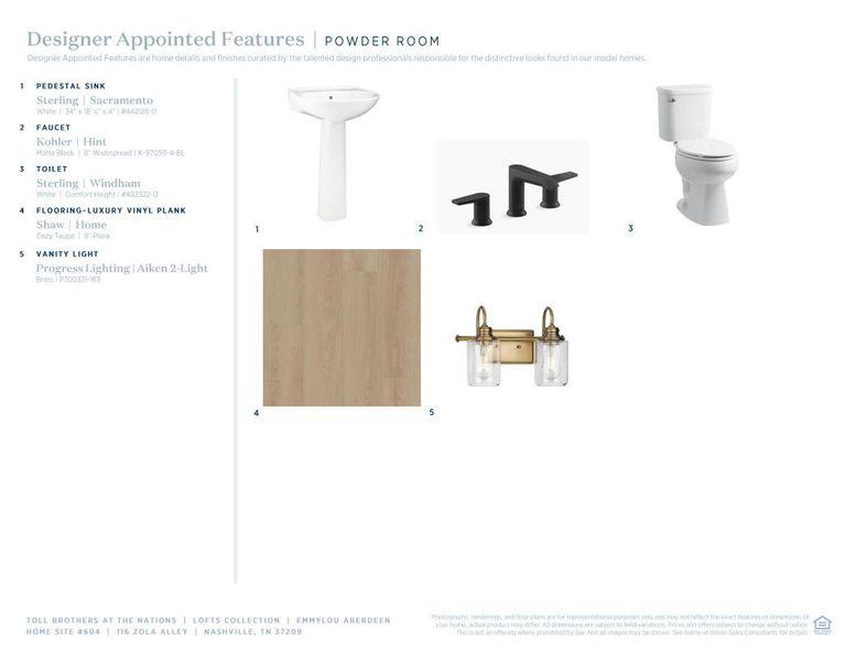 Sample of building materials used in homes in The Nations, Nashville (Image 12).