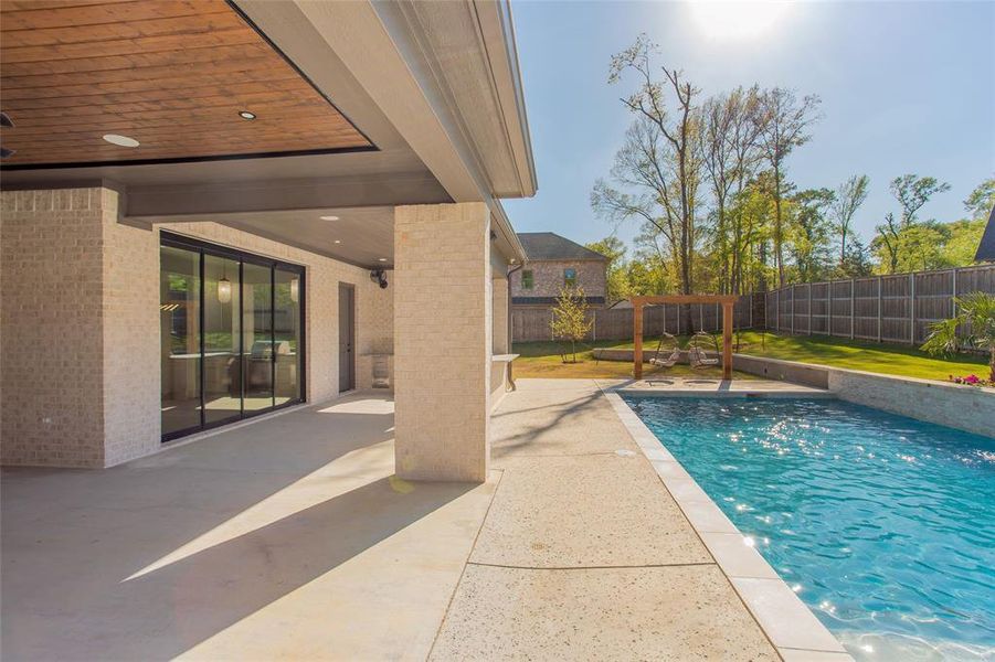 Exterior details and patio area of a home in , Tyler (Image 28).