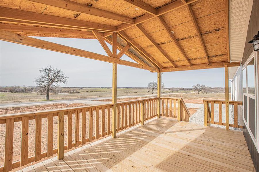 Exterior details and patio area of a home in , Poolville (Image 14).